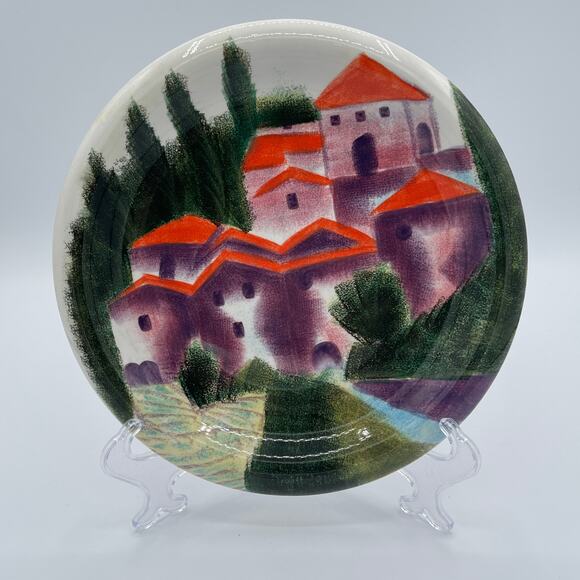 Certified International Provence 8" Plates Linda Montgomery Set 4 - Picture 3 of 9